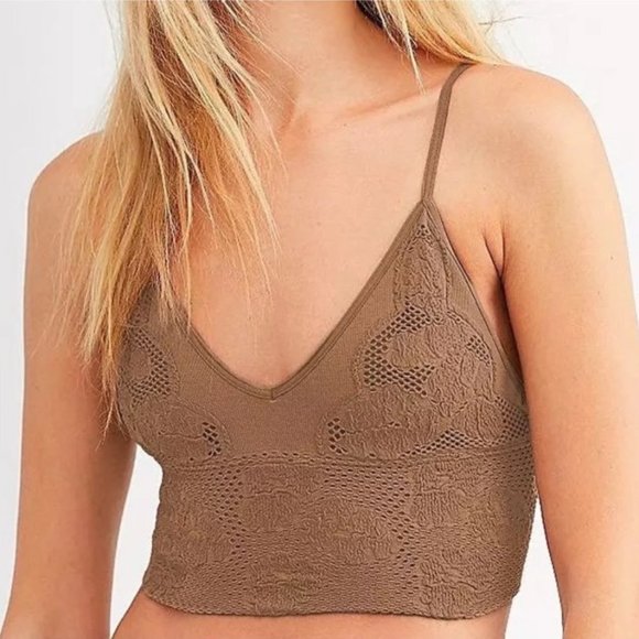 NWT Free People intimately Candy Seamless Bra XS/S nude sand bra - Picture 9 of 10